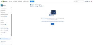 🧩 Step 1: enable custom merge checks globally in your Bitbucket workspace.
