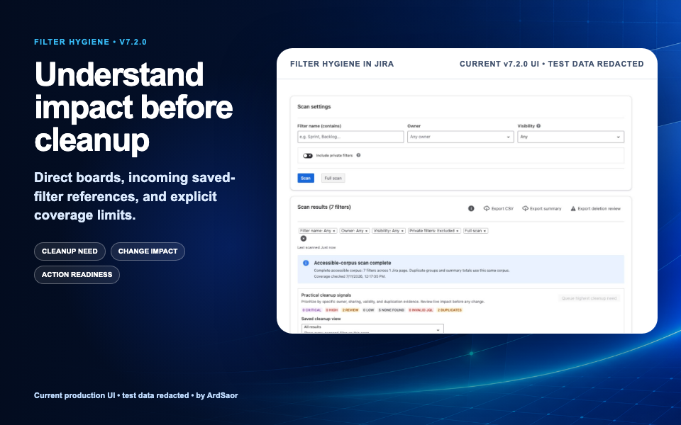 Filter Hygiene - Filter Manager, Cleanup & Audit for Jira | Atlassian ...