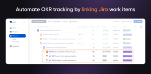 Automate OKR tracking by linking Jira work items