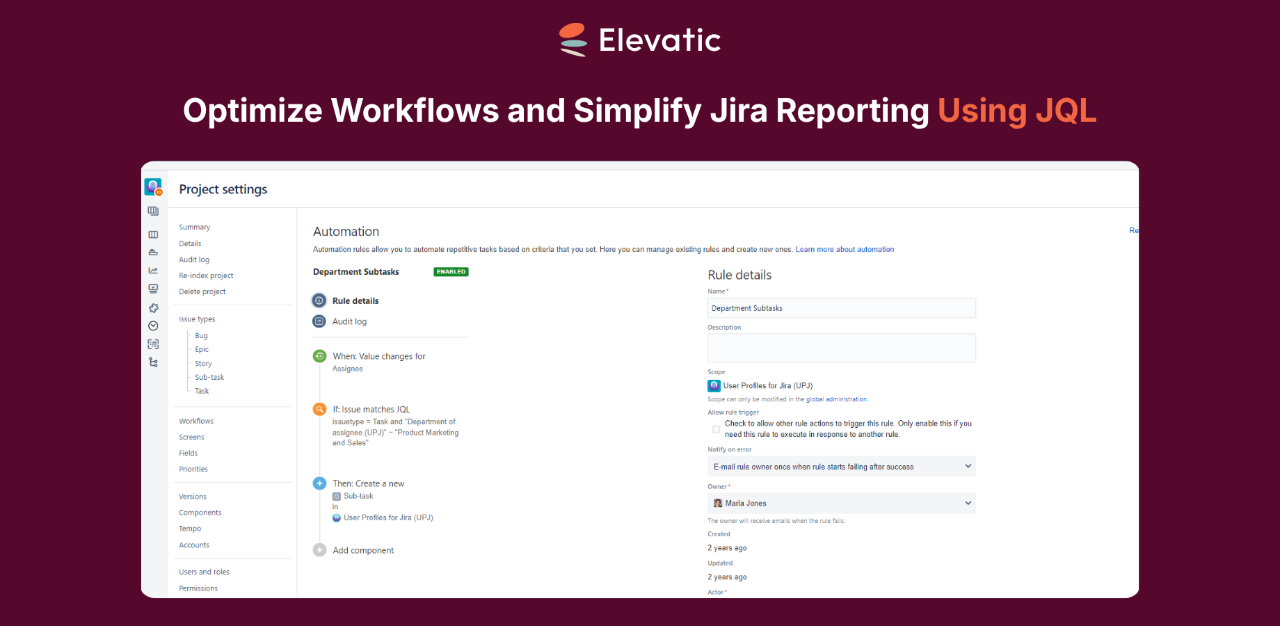 Use Jira user profile data in custom fields & access that information in Jira workflows and automations.