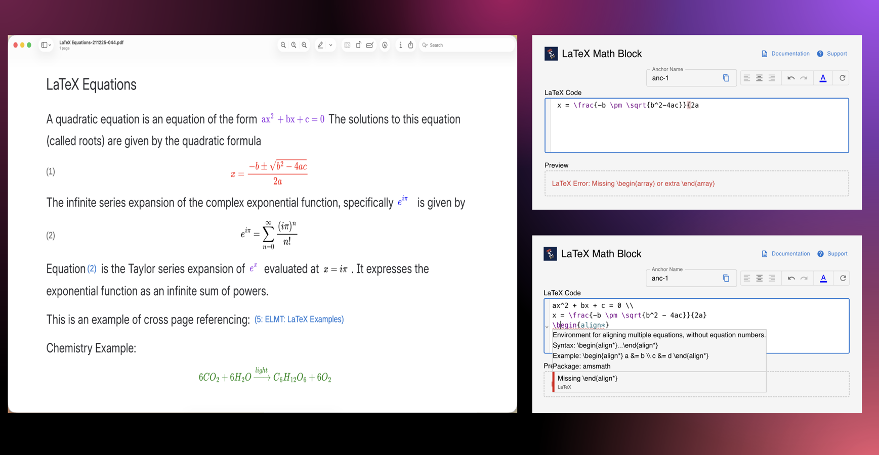 Catch mistakes early, export to PDF, and enjoy secure Forge-powered performance