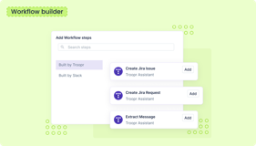 Workflow builder in Slack