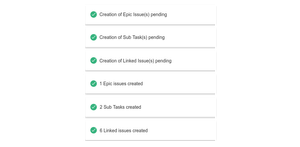 Get In Jira notifications when automatic template creation occurs during transition.  Initially you get a pending, then a create and then the Issue is refreshed