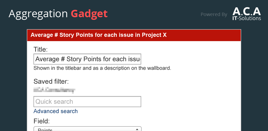 Aggregate on the results of your own filters