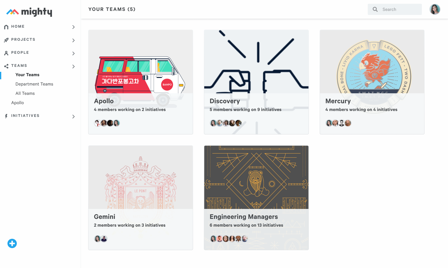 No more wading through Jira, sitting through meetings, or deciding which stand-up to join. Mighty gives you the summary with links to the right detail when needed. Simply see and have important conversations earlier.