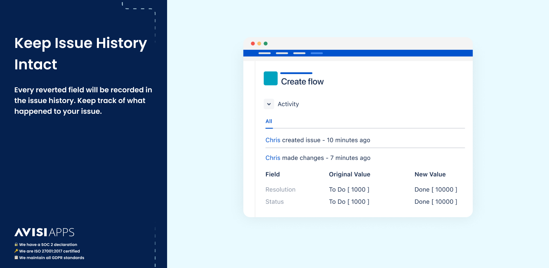 Keep Issue History Intact