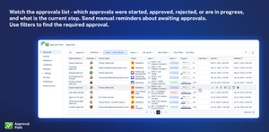 Approvals list