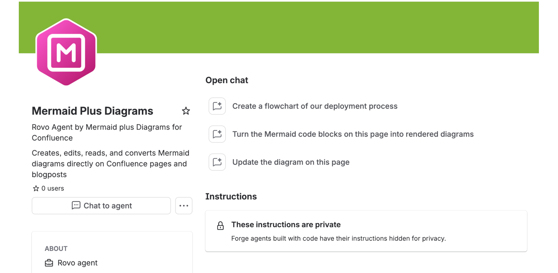 Write Mermaid syntax and see your diagram render instantly — edit flowcharts, sequence diagrams, and Gantt charts with real-time preview directly in the Confluence editor