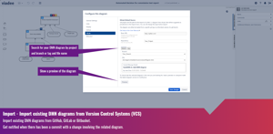 Import diagrams from your version control system