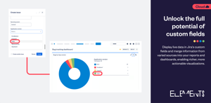 Display live data in Jira's custom fields and merge information from varied sources into your reports and dashboards, enabling richer, more actionable visualizations.