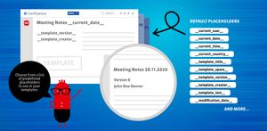 Choose from a list of predefined placeholders to use in your templates.