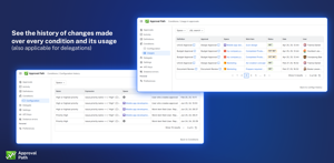 History of changes and usage