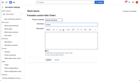 Custom field translation