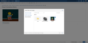 Image Dialog with a content from a cloud