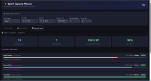 Capacity Report Page