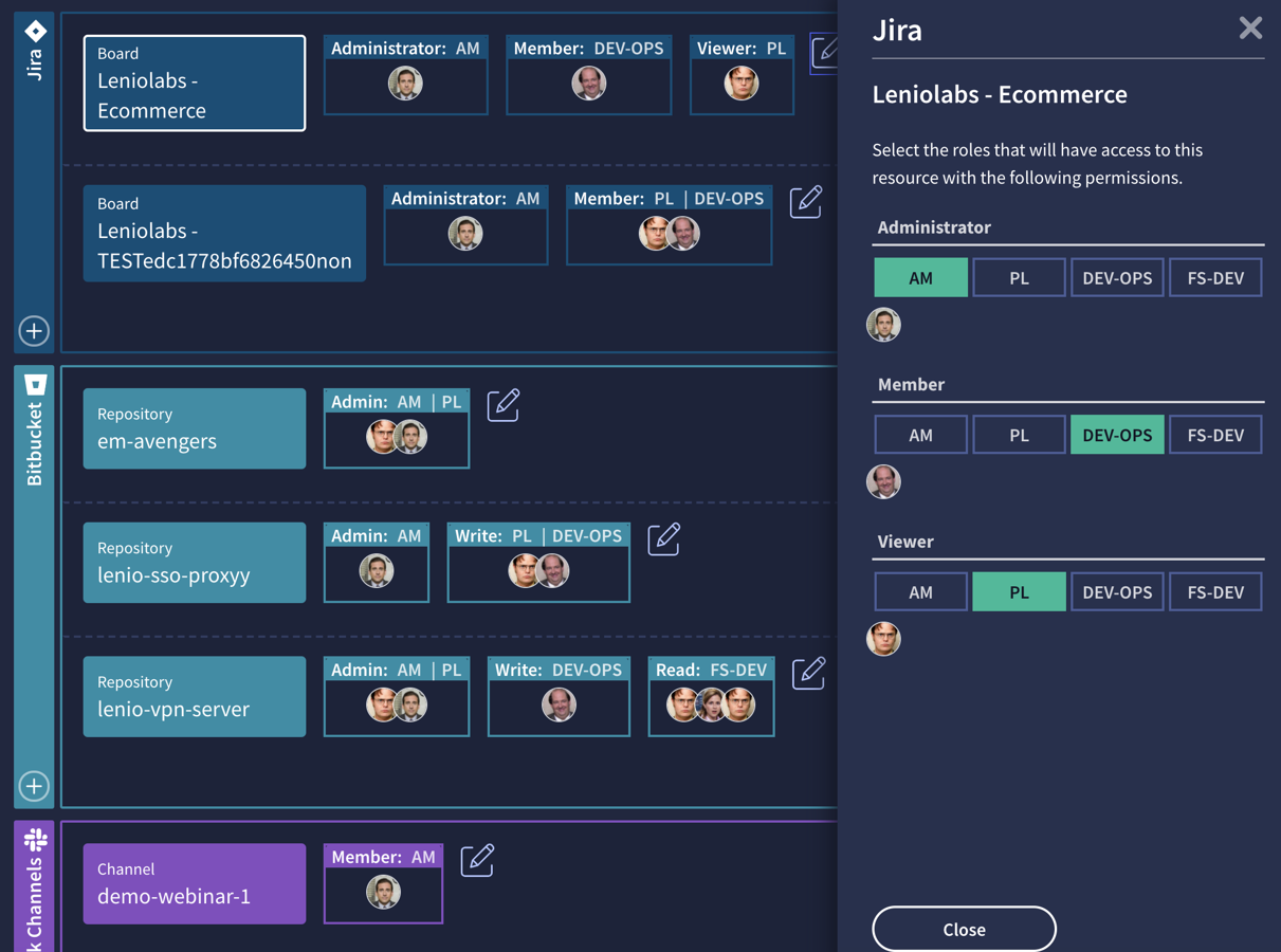 ​Connect your Jira Account to automatically manage your team permissions and create, edit, or remove your project directly from MyLenio.