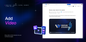 Bring video content directly into your Confluence pages