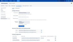 Simple configuration page