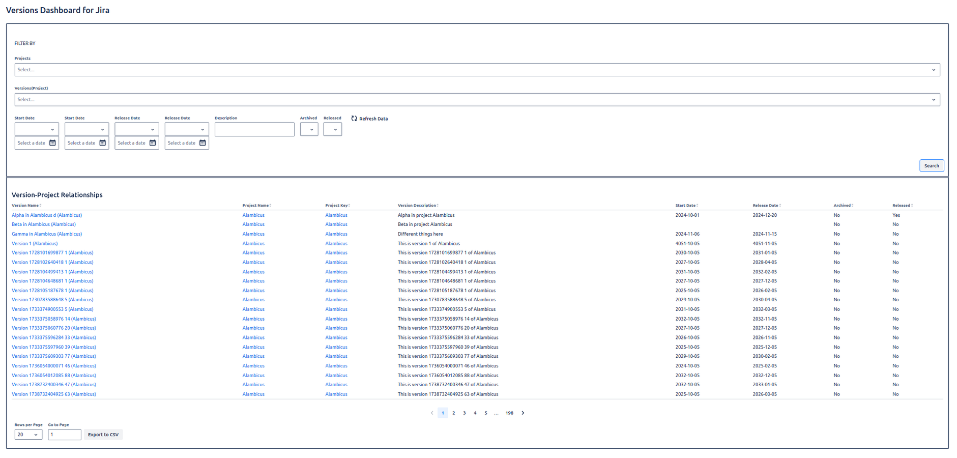 App Version Landscape