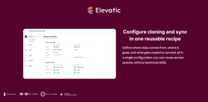 Configure cloning and sync in one reusable recipe