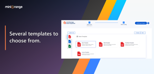 There are several templates to choose from.