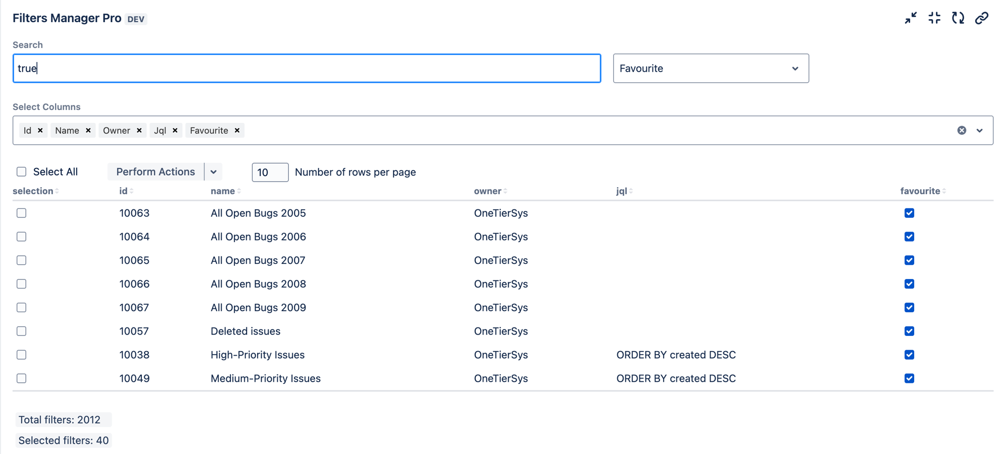Quickly Find Filters with Ease
