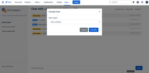 Transfer Chat to Other Agents