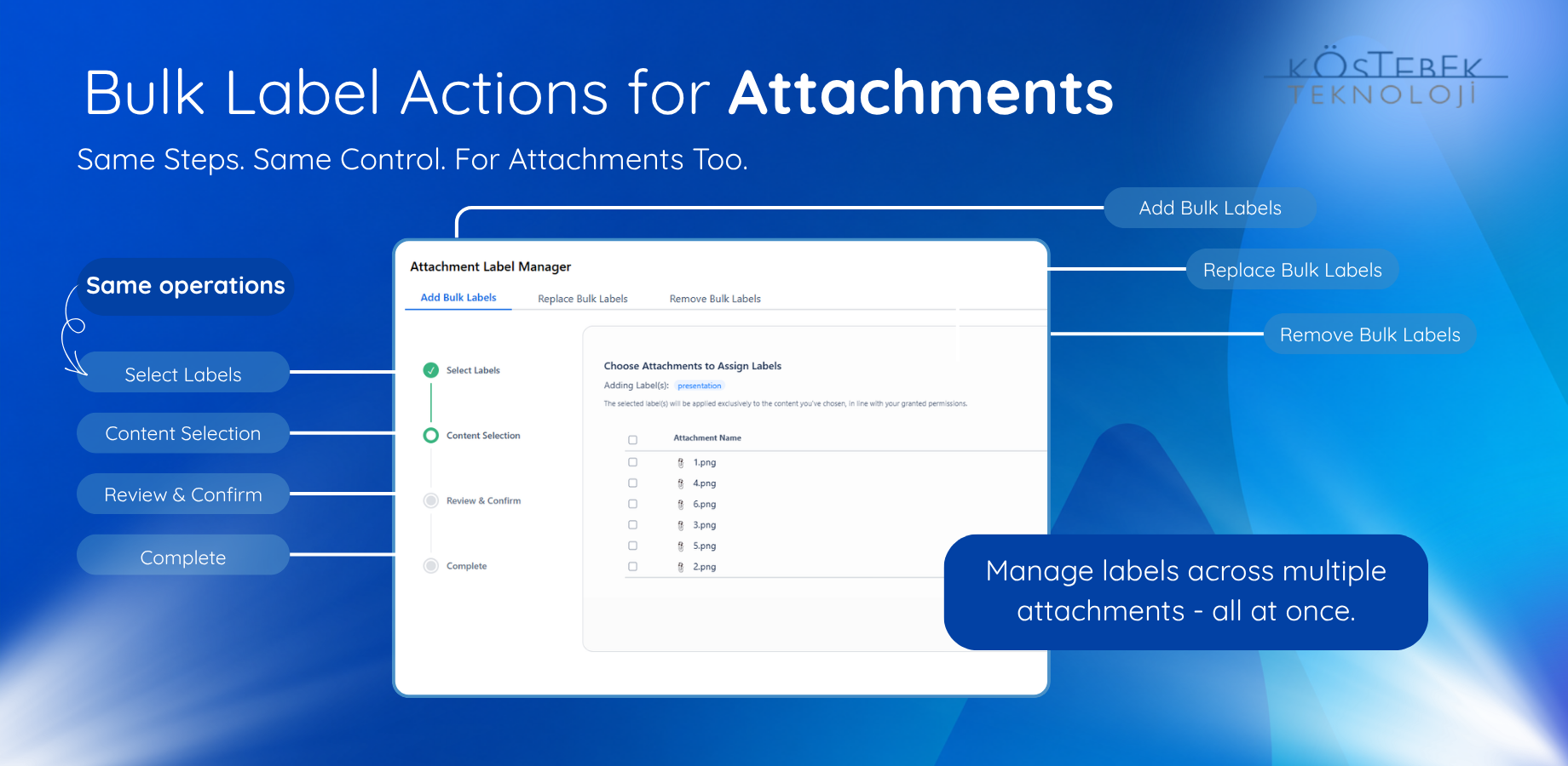 Bulk Label Actions for Attachments