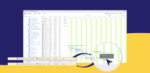 Drag and Drop: Still haven’t set the start or finish dates? No problem! Just drag and drop a Gantt chart bar and instantly see changes in dates.