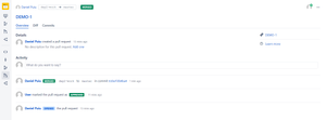 The PR on dependency2-repo has been merged by the post receive hook on behalf of the same user.