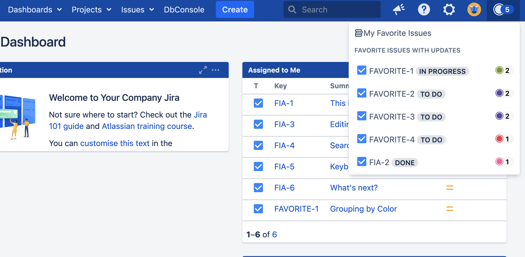 ​You can easily group your favorite issues by color.