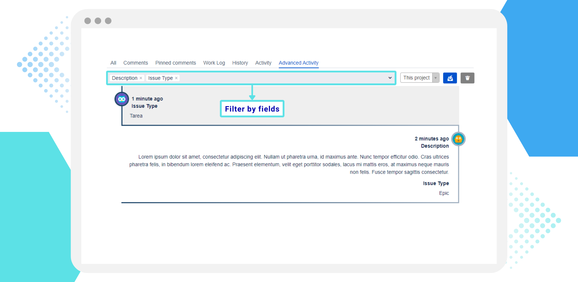 Filter and find relevant changes in issues.
