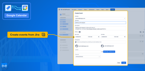 Create events from Jira issues and automatically link them.