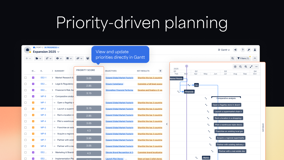 Priority-driven project planning