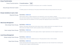 Advanced Settings: Configure how groups are treated, transformed & filtered. This is very important when you want to do manage some groups on your IdP and other within the Atlassian Application itself.
