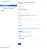 Settings fields