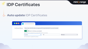 Auto-Update IDP Certificate for a smooth user login experience