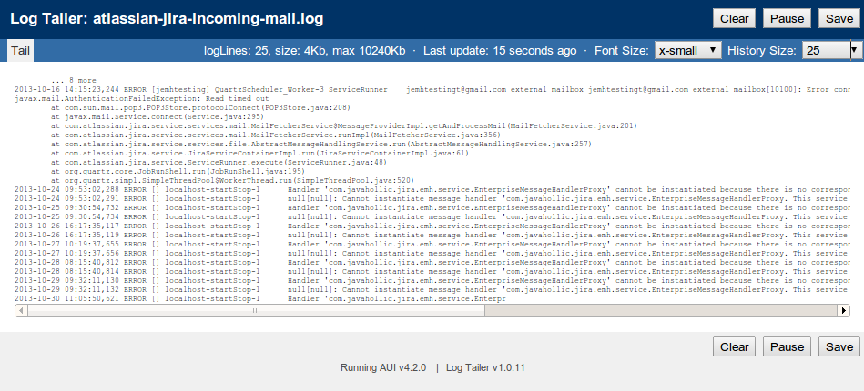 Just keep an eye on those logs, that smtp server password expiry is a pain!