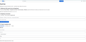 Connect BugSnag once: paste the webhook URL into your BugSnag project, then set the rules that decide which errors become issues.