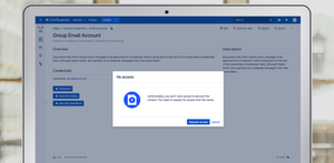 If user is restricted from accessing the secured data, they can send an access request directly to the owner.