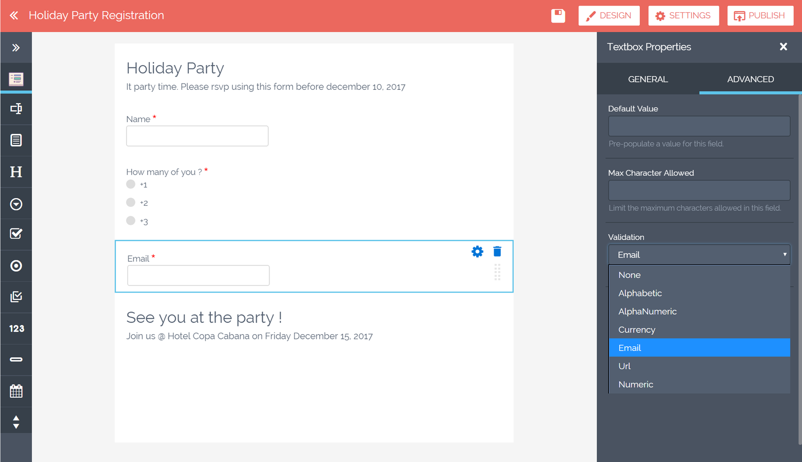 Super Easy Form Builder