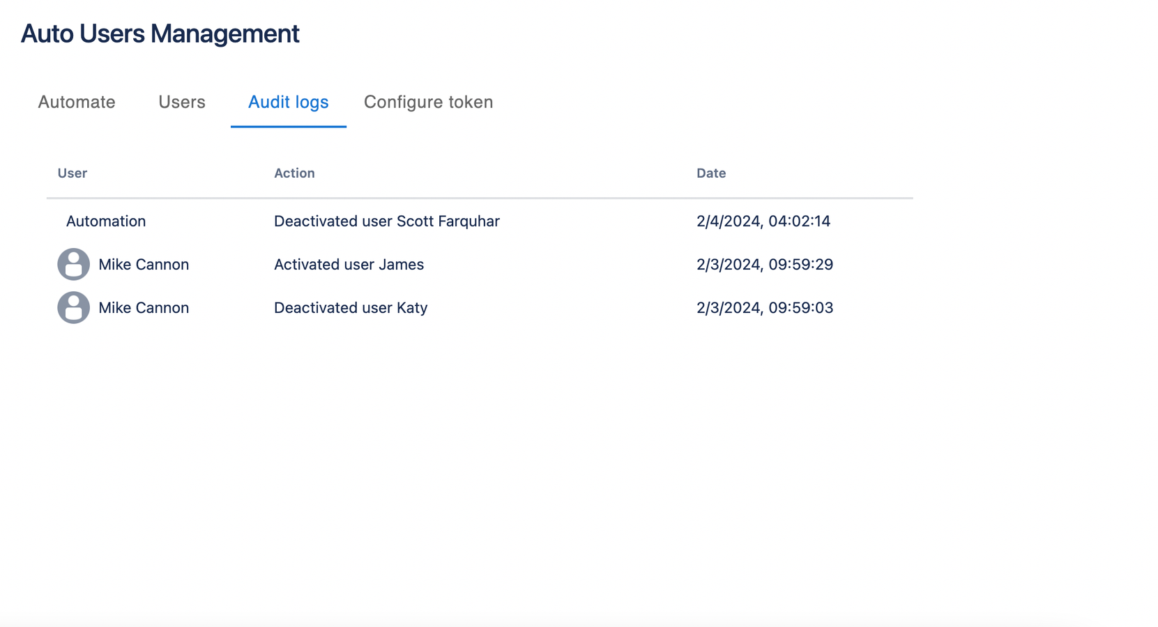Audit Logs