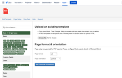Page setup