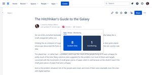 Byline dialog statistics