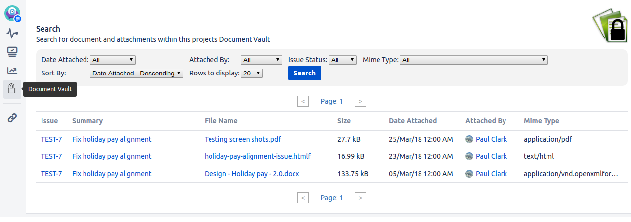 You can upload one or multiple files simultaneously and add a comment to accompany the attachments.​
