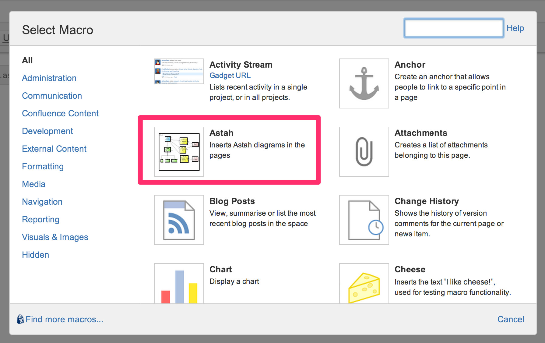 Fast insert of diagrams onto confluence