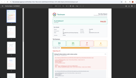 Generate PDF reports from your test runs whenever needed! 

Improve portability of your tests with built-in PDF generation.