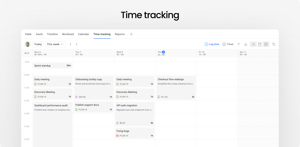 Drag and drop work items to visualize time spent on the calendar view.