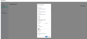 Attendee Group Setup
Define attendee group key, short name, standard title, language, weekday, time, location, secretary, security level, and PDF settings in one place.
