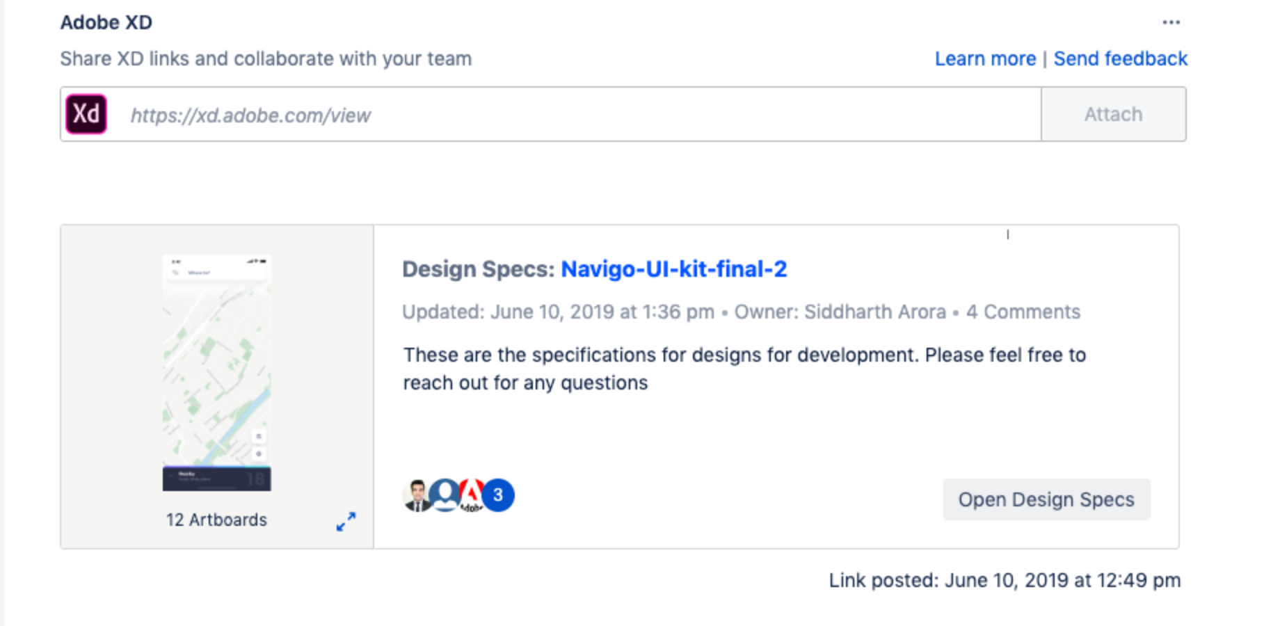 Stay up-to-date with designs and activity